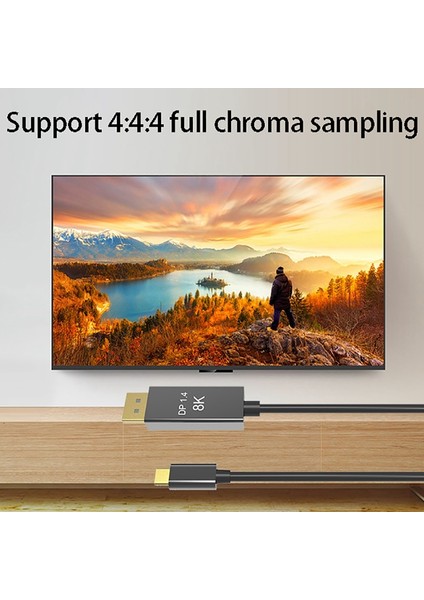 Macpro Display Xdr Için 3.1 USB C Dp1.4 Kablo Tip-C'den Displayport'a 8K@60Hz Alüminyum Alaşımlı Kablo (Yurt Dışından)