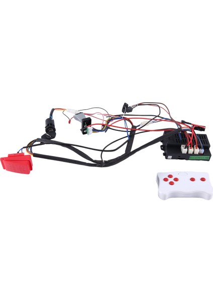 Dıy Çocuk Elektrikli Araba Kablo Demeti, Anahtar ve Uzaktan Kumanda Alıcısı 4WD Binilen Oyuncaklar Aksesuarları (Yurt Dışından)