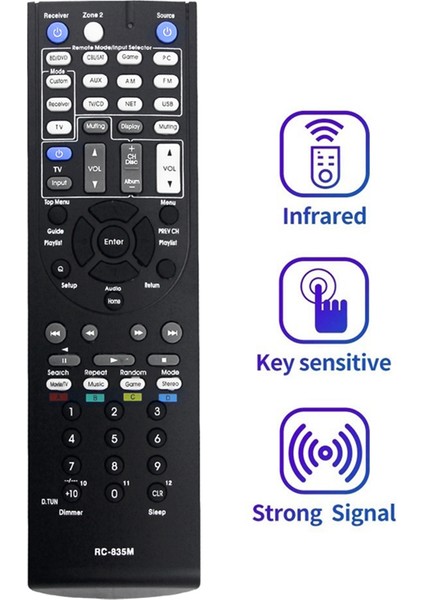 RC-835M Stereo Alıcı Için Uzaktan Kumandayı Değiştirin 24140835 RC835M RC-835M RT24140835 DTR204 Dtr-20.4 Dtr 20.4 (Yurt Dışından) fiyatları