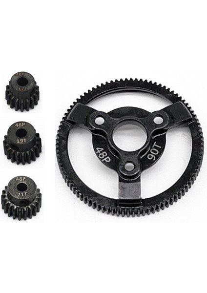 1/10 2WD -58064-2 Tırmanma Arabasına Özel Sert Dişler Için, 90T+19T+20T+21T Kit (Yurt Dışından)