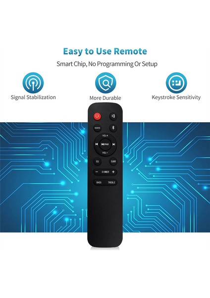EN218A8H Soundbar HS218 2.1 Kanal 2.1 Kanal Ses Çubuğu Ev Sinema Sistemi Için Uzaktan Kumandayı Değiştirin (Yurt Dışından) fiyatları