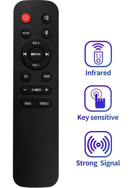 EN218A8H Soundbar HS218 2.1 Kanal 2.1 Kanal Ses Çubuğu Ev Sinema Sistemi Için Uzaktan Kumandayı Değiştirin (Yurt Dışından) modelleri
