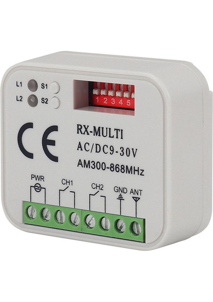 Uzaktan Kumanda Anahtarı Alıcısı 300-868MHZ Alıcı Evrensel Ac/dc 9-30V Garaj Kapısı Kontrolü Garaj Anahtarı (Yurt Dışından) fırsatları