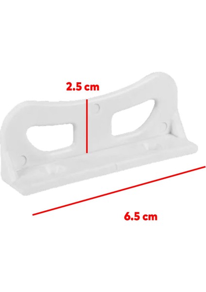 Pencere Kapı Sineklik Kolu Plastik Pimapen Pvc L Tipi Tutucu Tutamağı 2 Adet