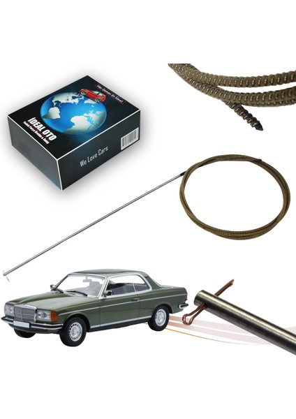 İdeal Otomotiv Mercedes  W123 C123 Coupe / 2 Kapı 1976-1985 1237801089 Için Sunroof Teli (Tüylü; Ses Yapmaz)