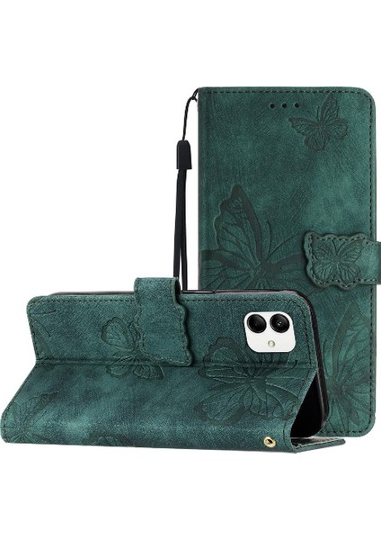 Samsung Galaxy A04E Cüzdan Manyetik Kapatma Kart Yuvaları Pu Için Flip Case (Yurt Dışından)