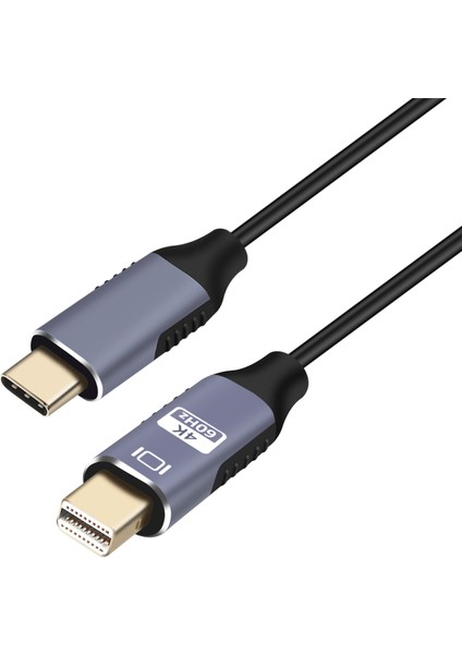 USB C - Mini Displayport Kablosu 3 - Mini Dp Kablosu Için USB Tip C 4K Adaptör Kablosu (Yurt Dışından)