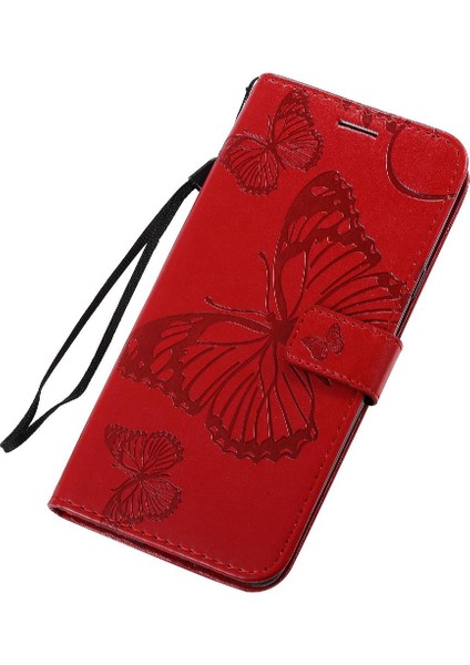 Samsung Galaxy A20S Darbeye Kapak Için Flip Case Kart Yuvası Standı ile Pu (Yurt Dışından)