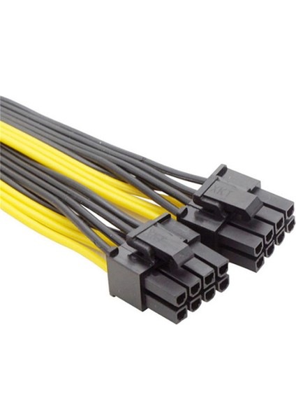 1 Adet Pcı-E 8pin Güç Kaynağı Splitter Kablo Adaptör Kablosu Gpu 8p Dişi Çift 6 + 2p Erkek Grafik Kartı Güç Kablosu (Yurt Dışından)