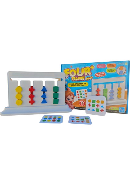 Four Plus Game - Rubik Abaküs Montessori Zeka Oyunu - Eğitici ve Eğlenceli