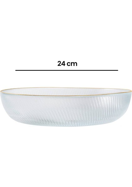 Güneş Oval Cam Servis Kasesi - 23 cm