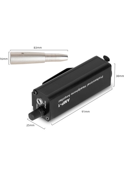 Taşınabilir Xlr - 3,5 mm Kulaklık Amplifikatörü Müzik Aşığı Için Çıkış Ses Kontrolü ile Parazit Yok Hifi Ses Kalitesi (Yurt Dışından)