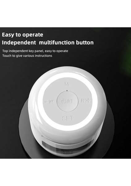 Kablosuz Bluetooth 5.0 Hoparlör Hifi Ses Kalitesi LED Sıcak Gece Lambası Fm Radyo Abs Akıllı Elektronik Çalar Saat, Sarı (Yurt Dışından)