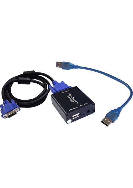 Ses ve Video Yakalama Kartı ile Vga'dan Usb'ye Adaptör Dönüştürücü 1080P Sürücüsüz Yüksek Çözünürlüklü Görüntü Kalitesi (Yurt Dışından)