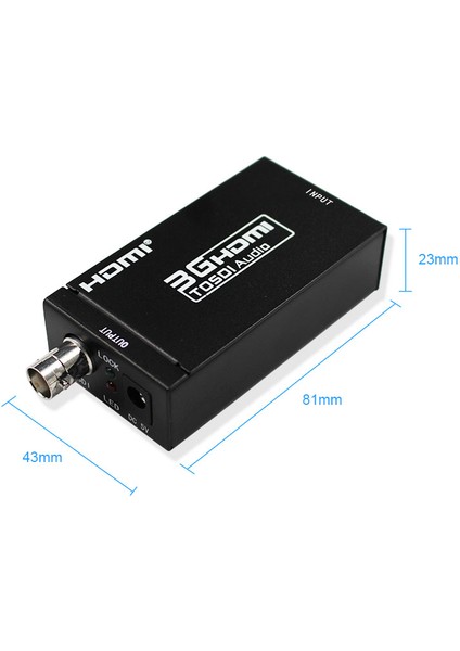 1080P - Sdı Dönüştürücü Adaptör Koaksiyel Kablo Video Ses Genişletici Hd - Bnc Sdı/hd-Sdı/3g-Sdı (Yurt Dışından)