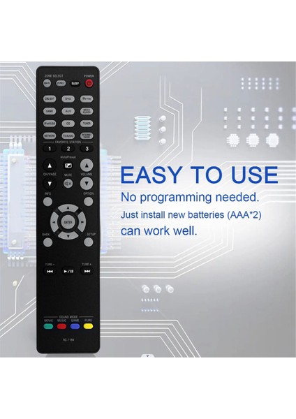 Av Ses Video Alıcısı AVR-X3000 AVRX3000 Için RC-1184 Uzaktan Kumandayı Değiştirin (Yurt Dışından)