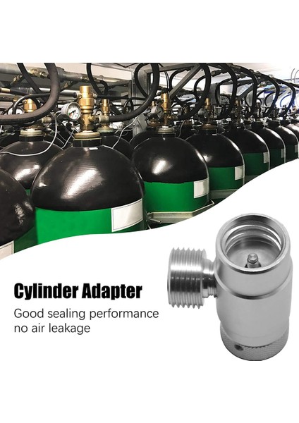 Gümüş Adaptör, Akvaryum Silindirleri Için Alüminyum TR21-4 - W21.8 Gaz Co2 Doldurma Dönüştürücü (Yurt Dışından) fiyatları