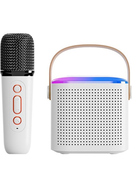 Aile ve Dış Mekan Için LED Müzik Ritim Işığına Sahip Mini Bluetooth 5.3 Taşınabilir Hoparlör B (Yurt Dışından)