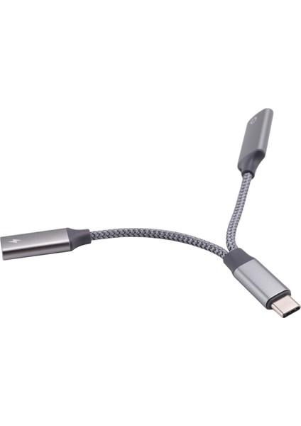 Ses Adaptörü Için USB C, Kadın Kulaklık Dönüştürücü Için USB Tip C Erkek ve Pd 60W Şarj Dongle'ı (Yurt Dışından)