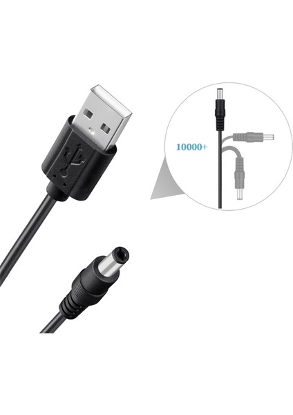 5 V USB Dc 5.5x2.1mm 3.5mm 4.0mm 4.8mm 6.4mm 5.5x2.5mm 6.3mm Fiş Şarj Kablosu Fan Hoparlör Yönlendirici LED Lamba (Yurt Dışından)