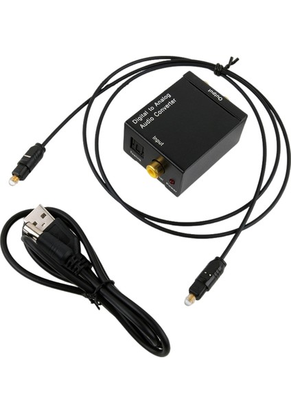 Dijitalden Analog Koaksiyel Koaksiyel Optik Kablo Toslink Rca Stereo Ses Adaptörü + 3,5 mm Ses (Yurt Dışından)