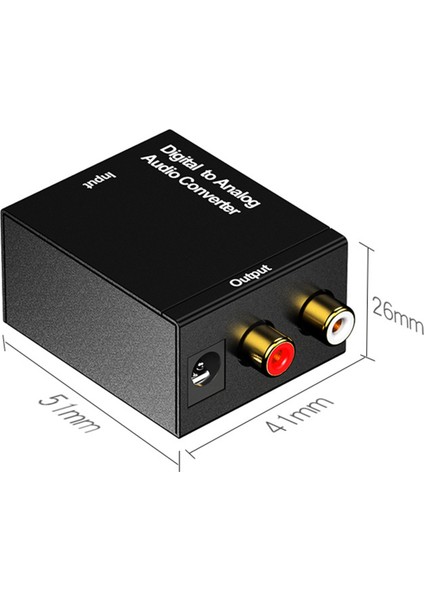 Dijitalden Analog Koaksiyel Koaksiyel Optik Kablo Toslink Rca Stereo Ses Adaptörü + 3,5 mm Ses (Yurt Dışından)