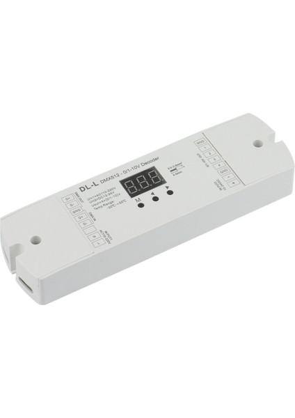 4 Kanal DMX512 - 1-10V / 0-10V Dönüştürücü, Dc 12V-24V Giriş, 4ch Dmx Sayısal Ekran Sinyal Transformatörü Dl-L (Yurt Dışından)