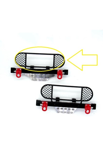 Metal Ön Tampon Anti-Çarpışma Koruma Ağı Orta Çit Izgara Deve Trophy Mn D90 D91 MN99S 1/12 Rc Araba Parçaları (Yurt Dışından)