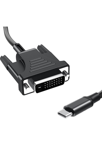 USB C - DVI Kablo Adaptörü USB 3.1 Tip C - DVI Erkek 4K 3.1 - DVI Adaptör Kablosu Için Uyumlu (1,86 M) (Yurt Dışından)