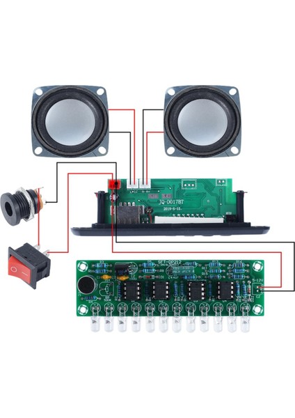 Dıy Bluetooth Hoparlör Kiti LED Fm Radyo USB Mini Ev Ses Amplifikatörü Dijital Ekran Lehimleme Projesi ile (Siyah) (Yurt Dışından) modelleri