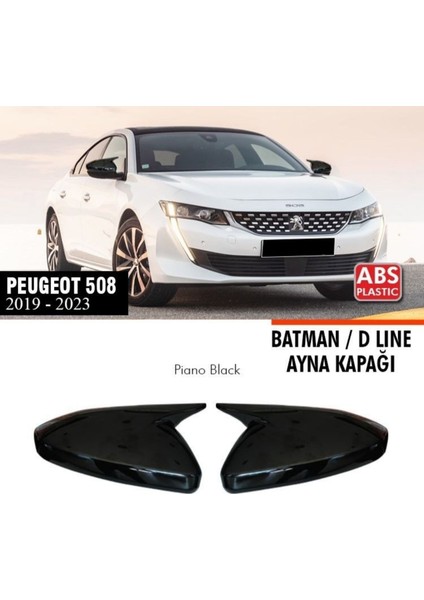 Nam Tuning Peugeot 508 Batman Yarasa Ayna Kapağı Piano Black 2019-2023 Arası