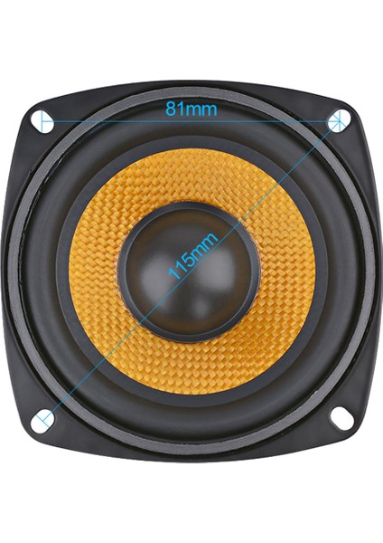 1 Adet 4 Inç Ses Taşınabilir Hoparlör 4 Ohm 15W Bas Hoparlör Dıy Profesyonel Multimedya Subwoofer Hoparlörler Ses Sistemi Için (Yurt Dışından)