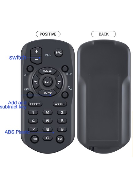 -RK258 Dvd/cd/usb Alıcısı Için Uzaktan Kumanda KW-M450BT KW-V21BT KWV21BT KWV12 KW-M25T KW-V11 KW-V12 KWM25T (Yurt Dışından) modelleri