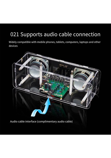 2 Kanallı Bluetooth Hoparlör Stereo Amplifikatör Kartı Elektronik Ürün Dıy Üretim Devre Kartı Kaynak Kiti (Yurt Dışından)