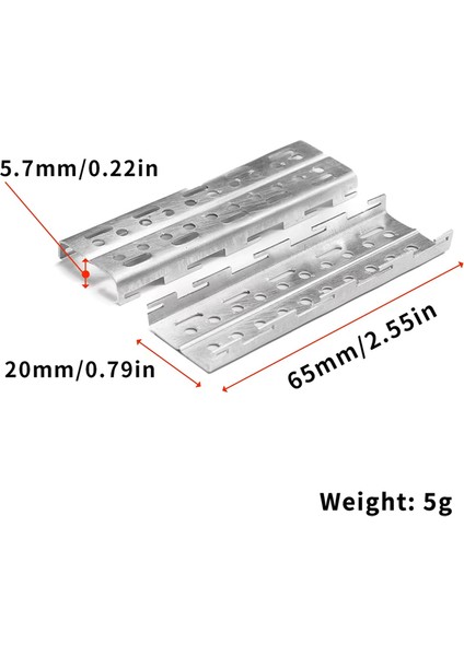 2 Adet Metal Kum Merdiveni Kurtarma Rampaları Kurulu Kaçış Kurulu TRX4M Eksenel SCX24 1/18 1/24 Rc Paletli Araba Parçaları (Yurt Dışından) fiyatları