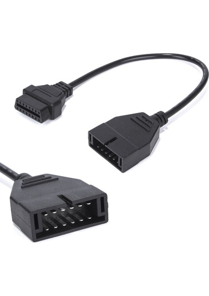 Araç Teşhis Aracı Obd2 Konnektör Adaptörü Için 12 Pin To Obd2 16 Pin Kablo Otomatik Tarayıcı Adaptörü (Yurt Dışından)