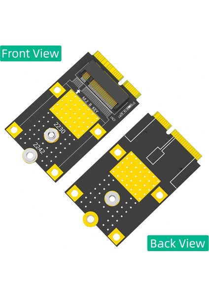 Çoklu Sistem Pcs Için 2230/2242 SSD Kart Adaptörü Için Msata - M.2(Ngff) Anahtar B Adaptörü (Yurt Dışından)