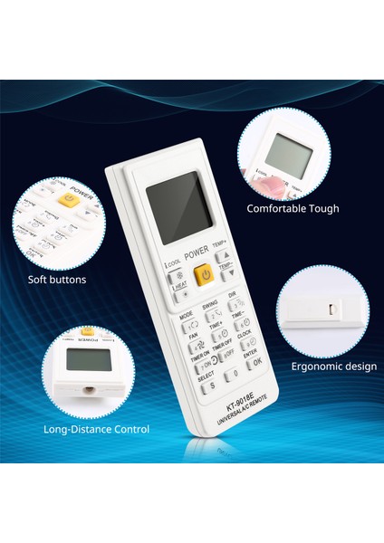 Aux KT-9018E Için Klima Evrensel Uzaktan Kumanda (Yurt Dışından) fırsatları