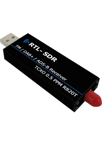 RTL2832U Rtl Sdr Alıcı R820T2 USB Rtl-Sdr Dongle, 0.5ppm Tcxo Sma Mjzsee A300U ile (Yurt Dışından)