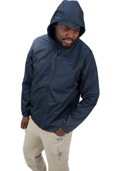 Erkek Rüzgara ve Suya Dayanıklı Lacivert Yağmurluk modelleri