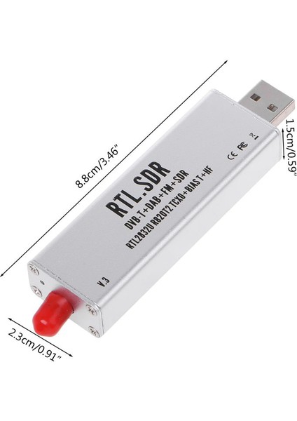 0,1mhz-1,7ghz Rtl-Sdr V3 RTL2832U 1ppm Tcxo Hf Biast Sma (Yurt Dışından) modelleri