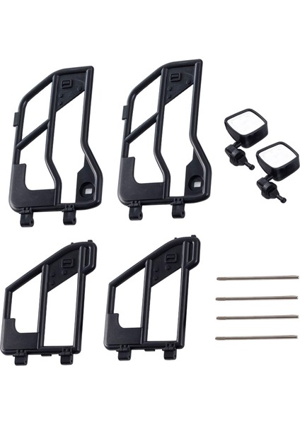 Rc Araba Plastik Boru Kapılar ve Dikiz Aynası 1:10 Rc Paletli Araba Eksenel SCX10 90046 Wrangler Sert Gövde (Yurt Dışından) fırsatları