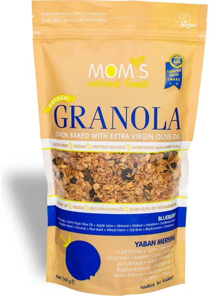 Mom's Natural Foods Yaban Mersini Granola 360 G