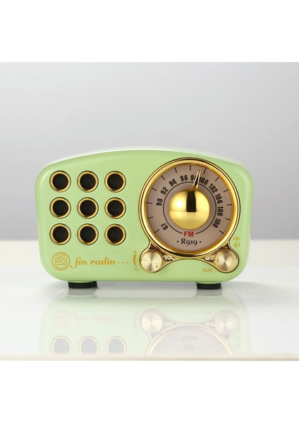 Radyo Bluetooth Hoparlör, Eski Moda Klasik Stile Sahip Vintage Radyo-Fm Radyo, Güçlü Bas Geliştirme (Çim Yeşili) (Yurt Dışından) fiyatları