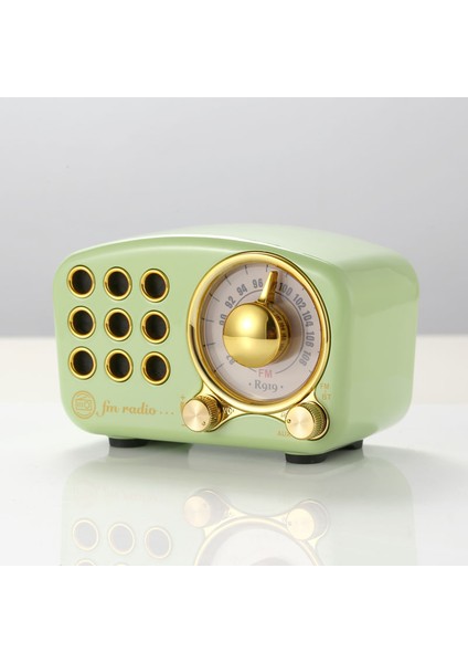 Radyo Bluetooth Hoparlör, Eski Moda Klasik Stile Sahip Vintage Radyo-Fm Radyo, Güçlü Bas Geliştirme (Çim Yeşili) (Yurt Dışından) modelleri