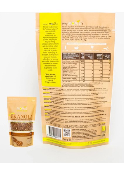 2'Lİ GRANOLA - MUZ CEVİZ 360 G - YER FISTIĞI 360 G fiyatları