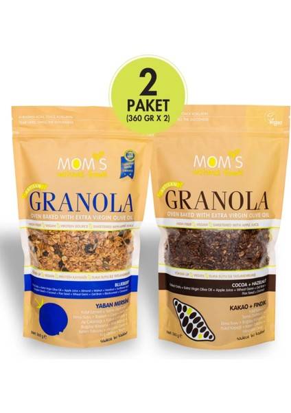 2'Lİ GRANOLA - YABANMERSİN'İ 360 G - KAKAO FINDIK 360 G