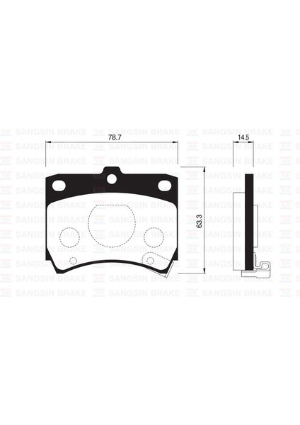 Sangsıng  SNG-SP1049 Ön Balata Disk Kıa Prıde 05 Mazda 121 90 ...