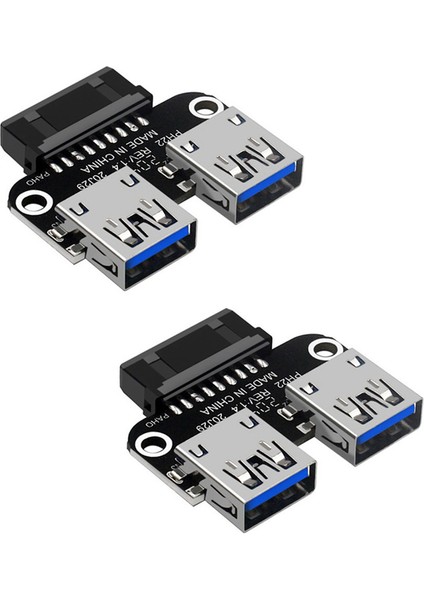2 Adet USB 3.0 Anakart Adaptörü USB 3.0 19 20 Pin Dişi Çift USB 3.0 Dişi Dahili Başlık Adaptörü Dönüştürücü (Yurt Dışından)