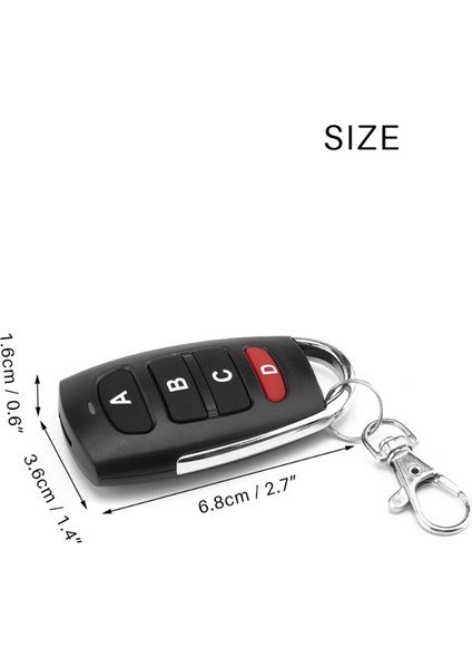 Uzaktan Kumanda Anahtarı 433 Mhz Verici Klonlama Çoğaltılmış Kopya Öğrenme Elektrikli Garaj Kapısı Araba Için Haddeleme Kodu Düzeltme (Yurt Dışından) modelleri